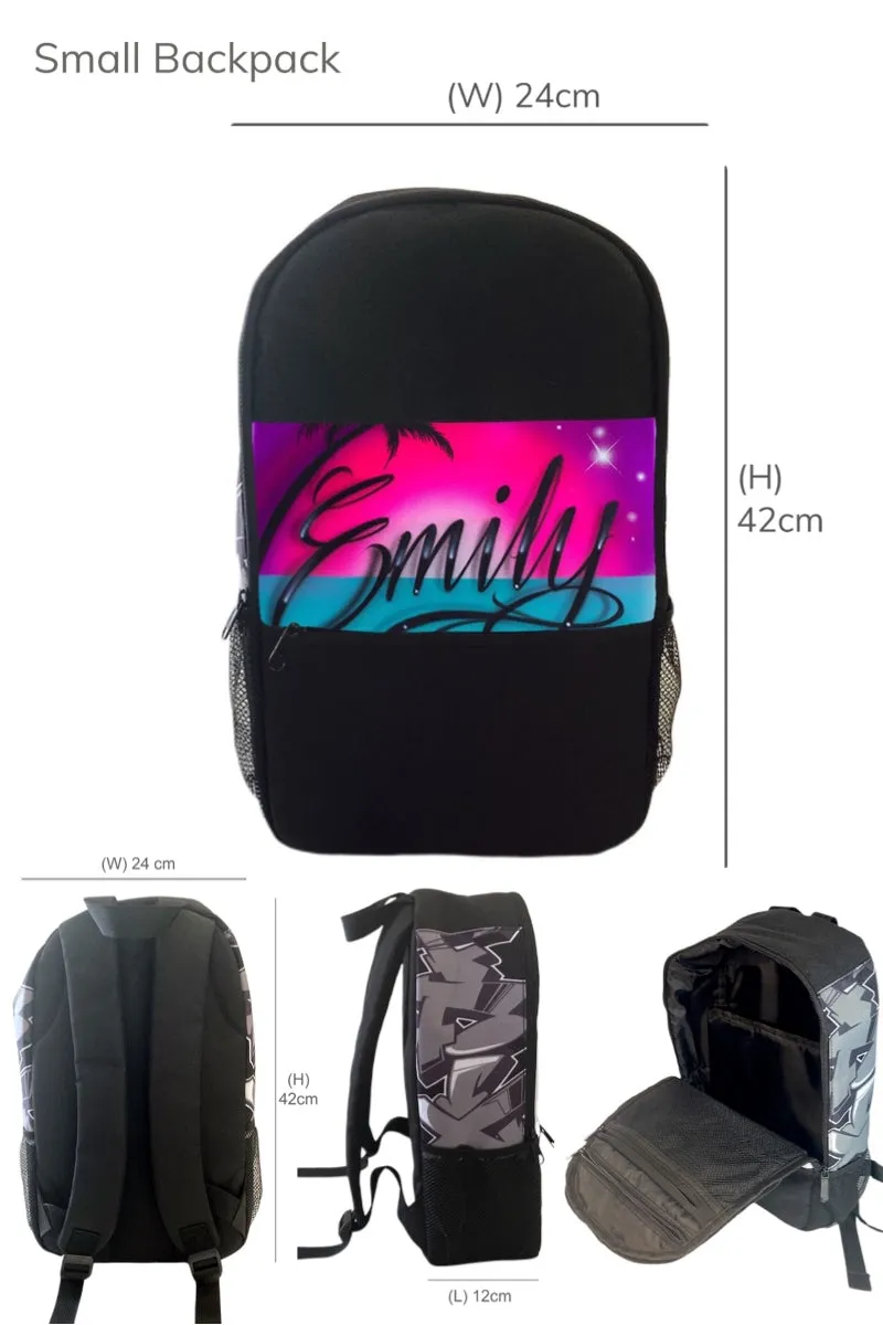 Paradise Script Style Backpack (2)