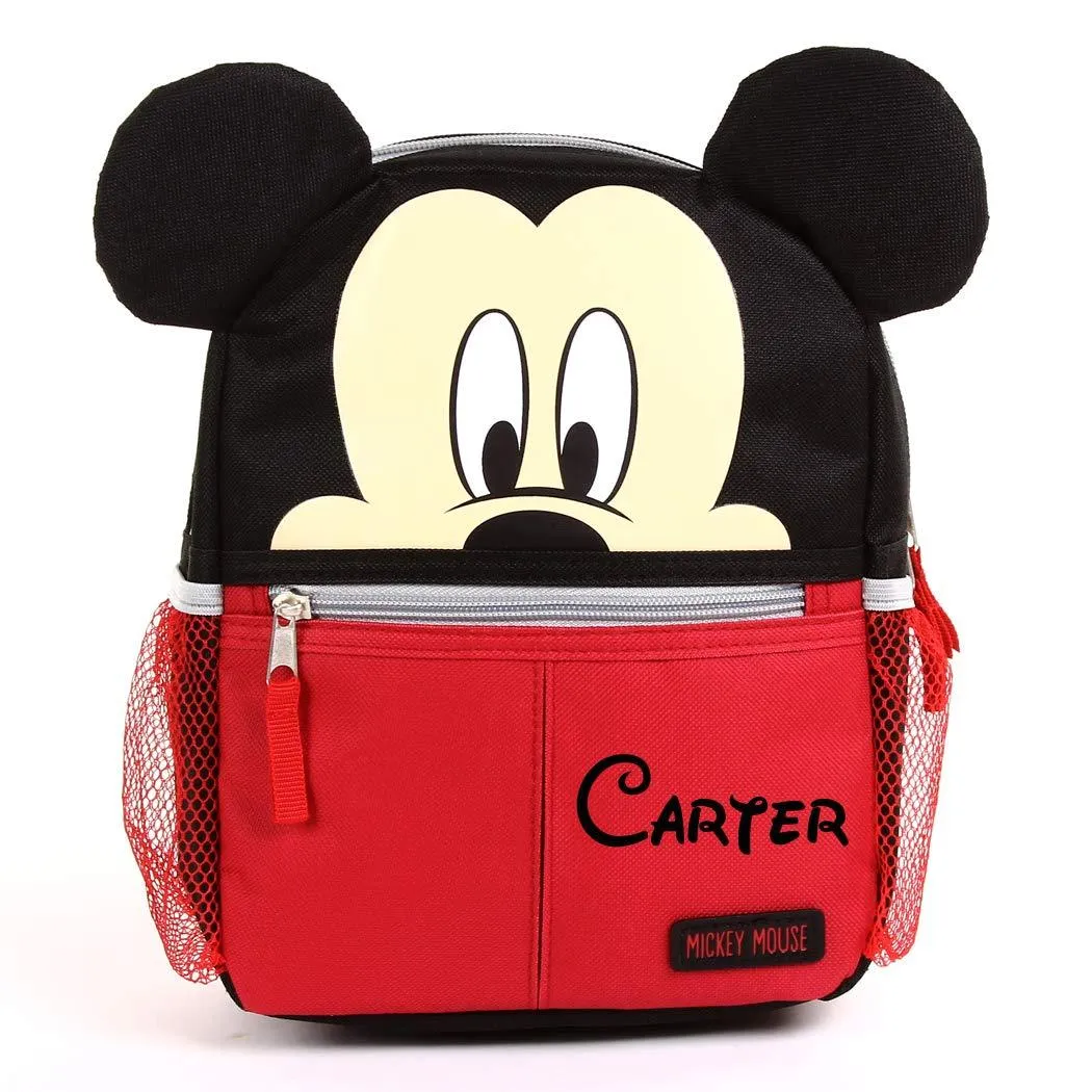 Personalized Mickey Mouse 10 Inch Mini Backpack with Harness