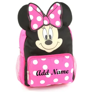 Personalized Minnie Mouse 10 Inch Mini Backpack with 3D Ears