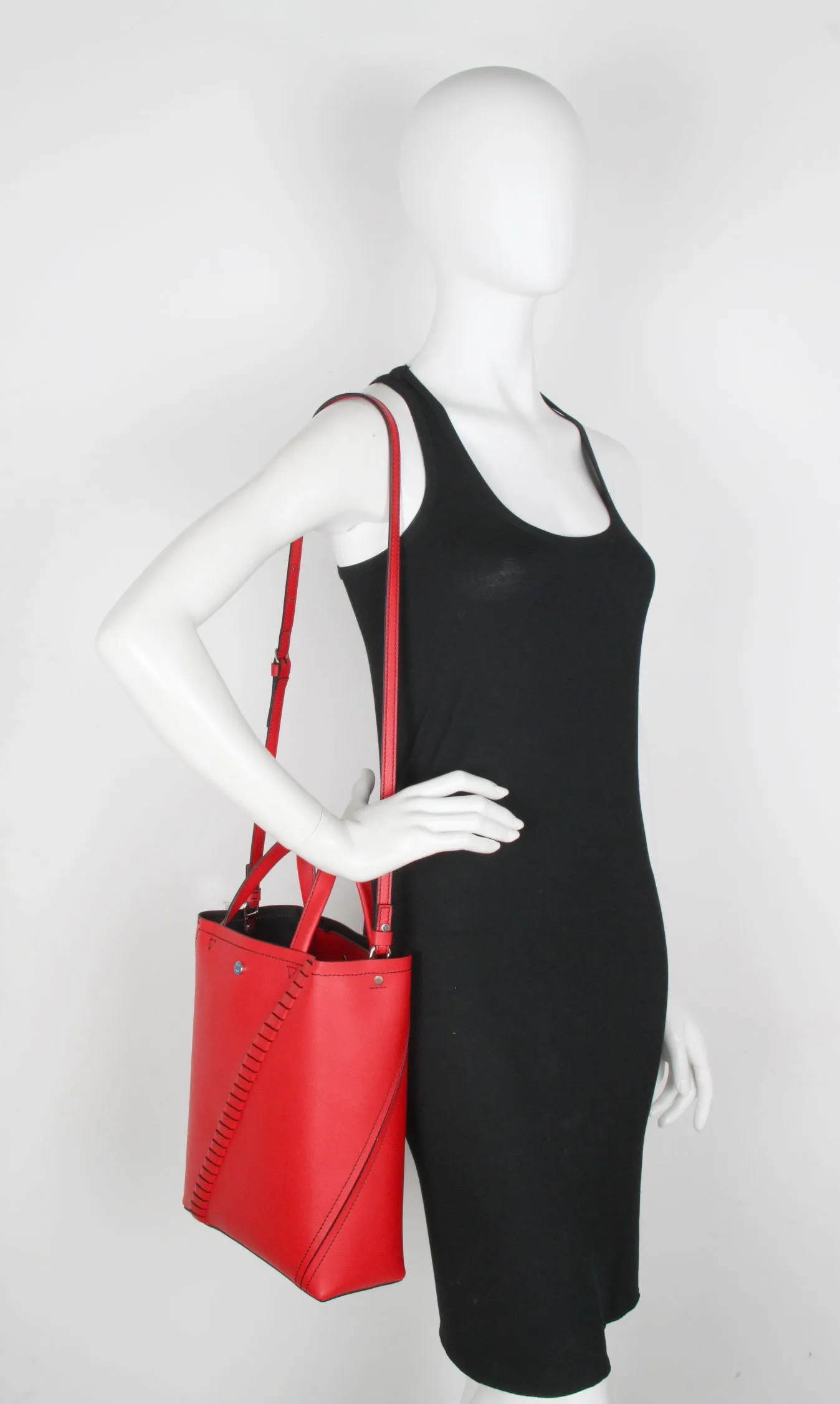 PS Hex Tote Grained, Cardinal Red