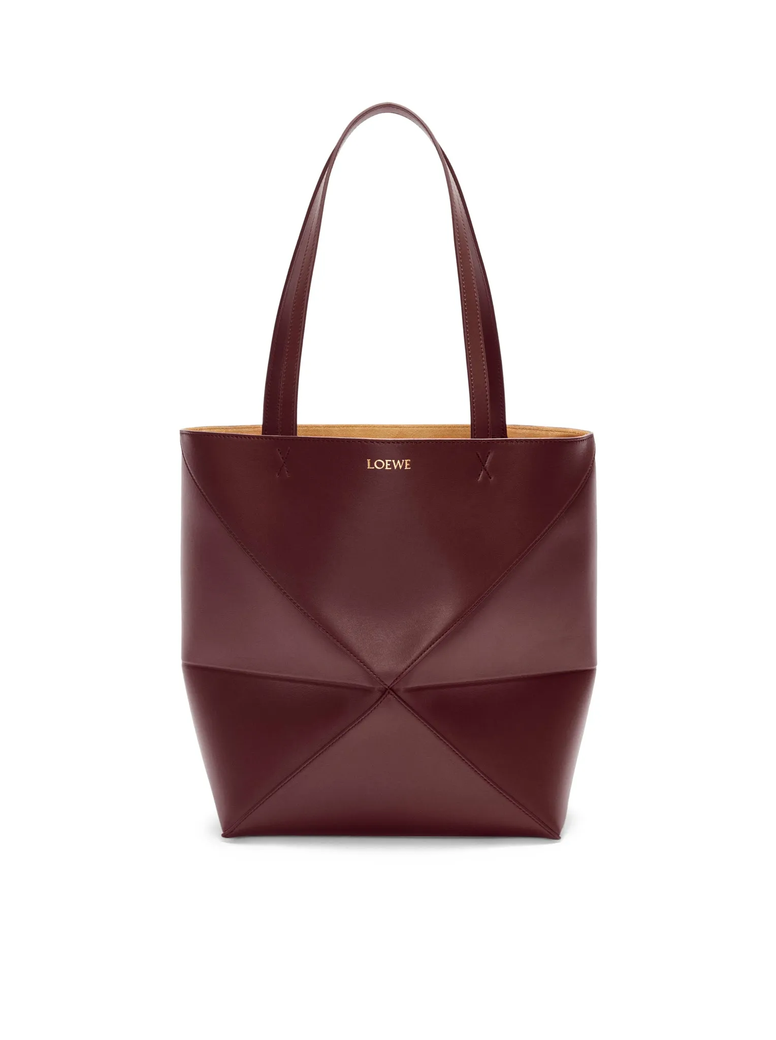 Puzzle Fold Tote bag in shiny calfskin