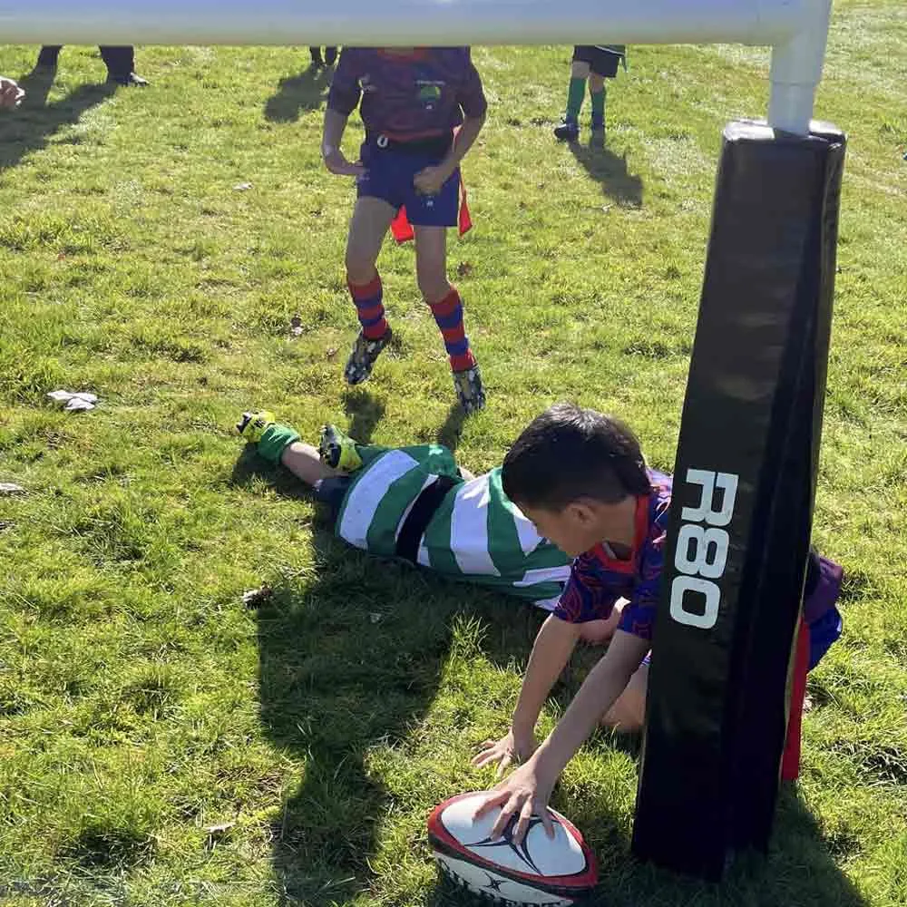 R80 Junior Premier Portable Goal Posts with Pads