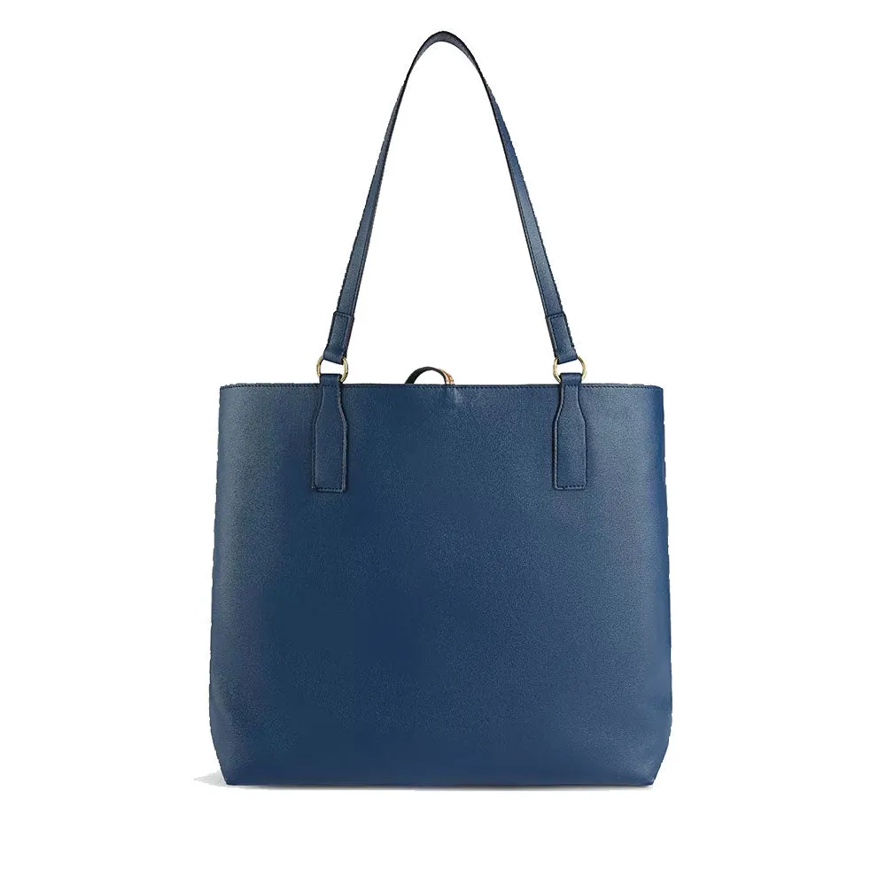 Shopping Bag Reversibile 1A Classe Alviero Martini linea Two-Way Bag Blu Navy LA63