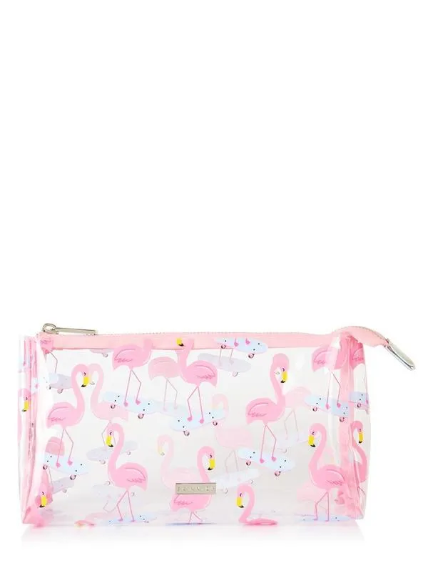 SKATER FLAMINGO WASH BAG