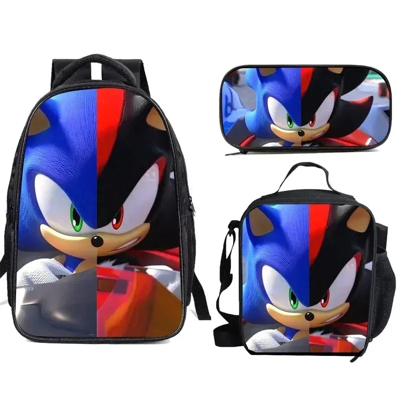 Sonic the Hedgehog 3 Piece Backpack Set