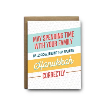 Spelling Hanukkah | Greeting card (SALE)