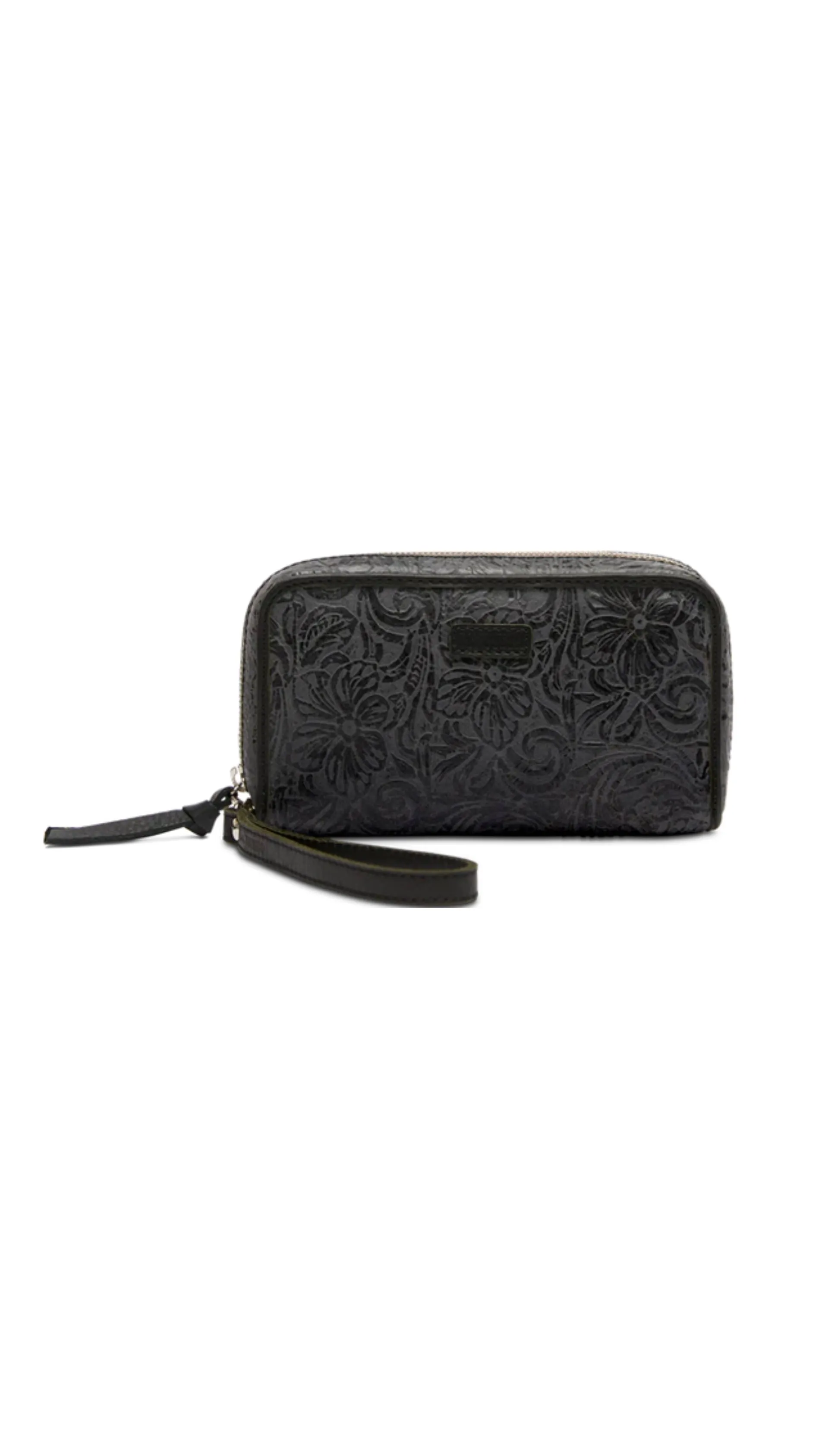 STEELY WRISTLET WALLET