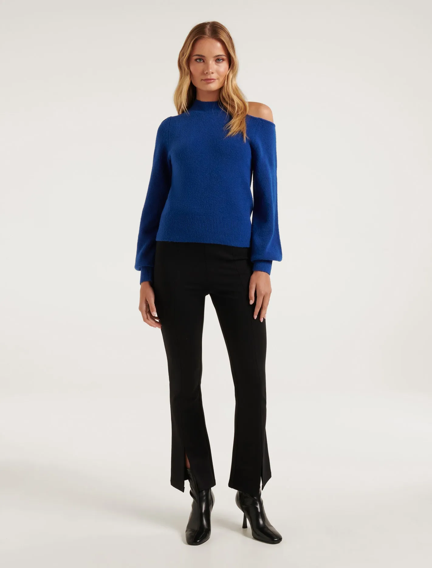 Stella Brushed Cut Out Knit Jumper