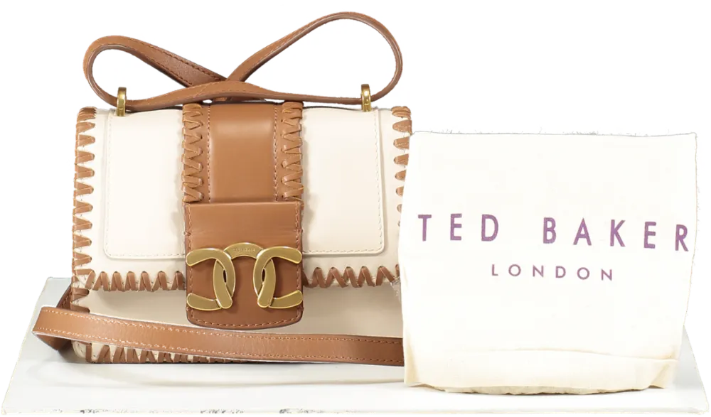 Ted Baker Beige Edasina Whipstitch-trim Crossbody