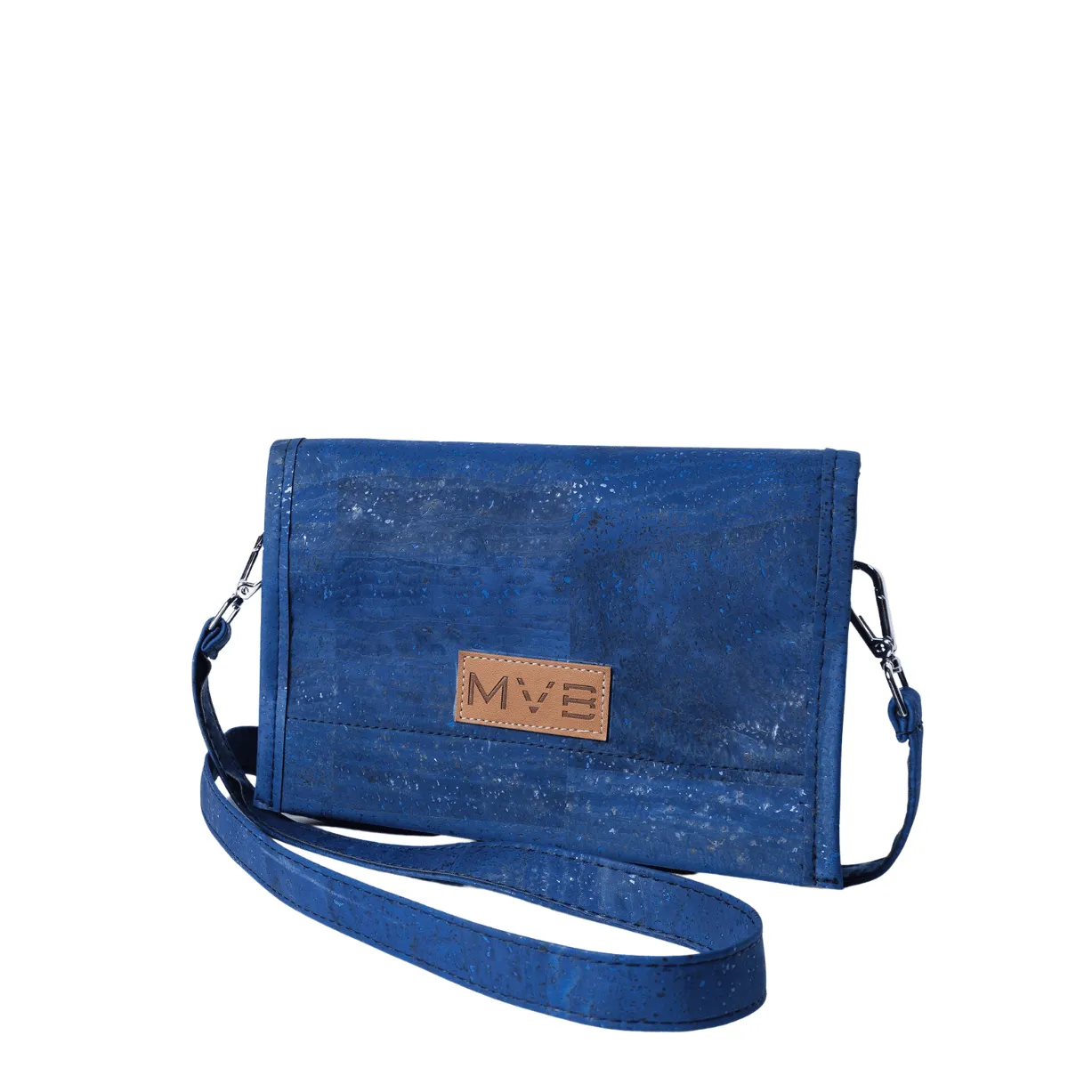 The Night Bag Cork Vegan Crossbody | Blue