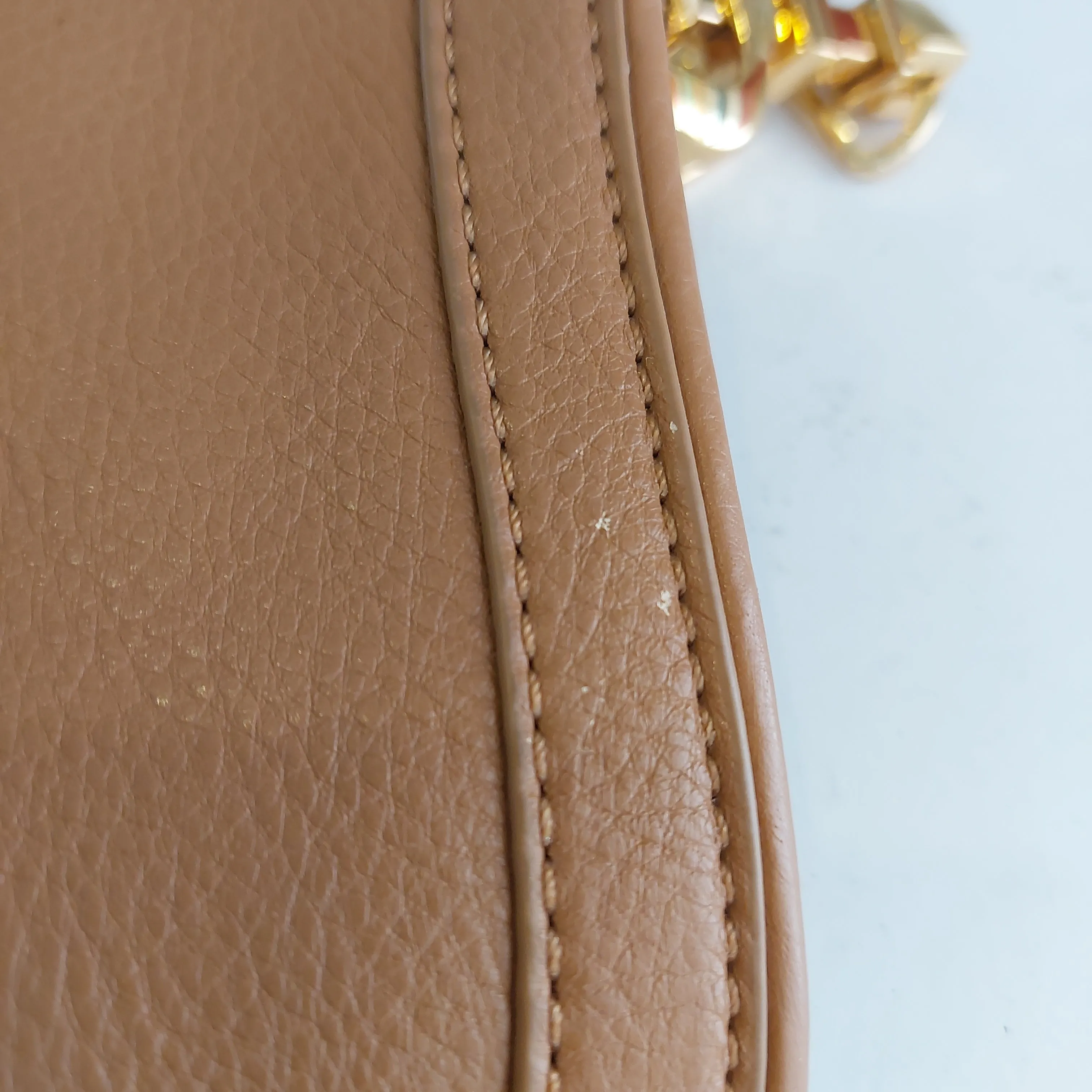 Tory Burch Tan Leather Convertible Clutch | Gently Used |