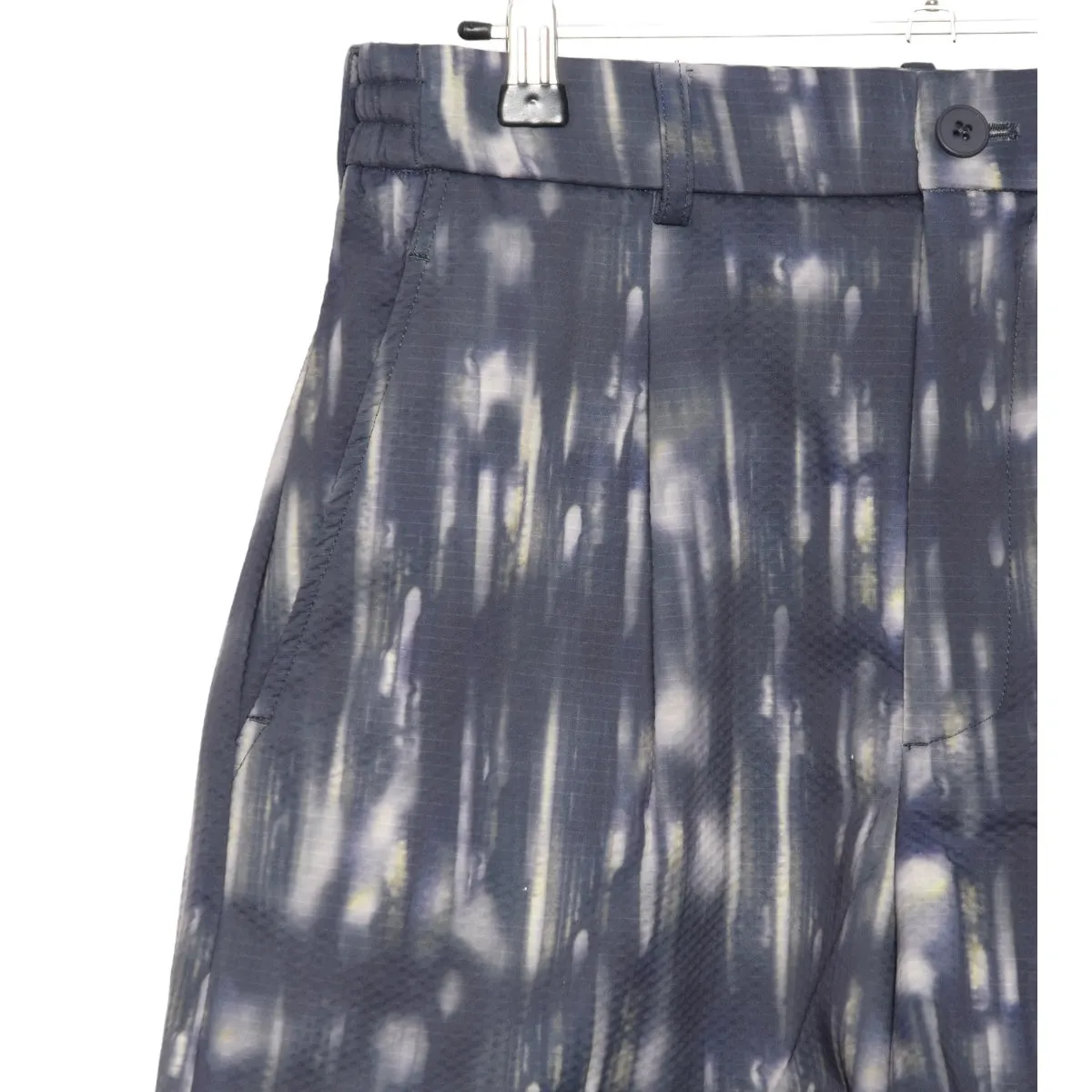 Welter Shelter Pleated Shorts printed navy